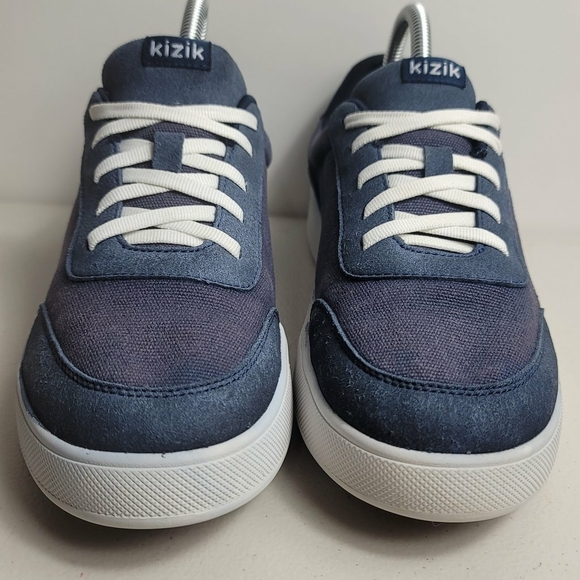 Kizik Prague Women's Size 6.5 Hands Free Slip On Blue White Sneakers Shoes - Picture 3 of 8